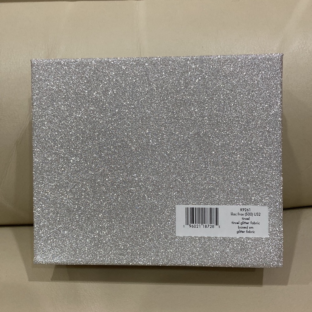 NWT Kate Spade Lilac Frost Sparkle Glitter Tinsel Boxed Small Card Holder Wallet - Picture 16 of 16